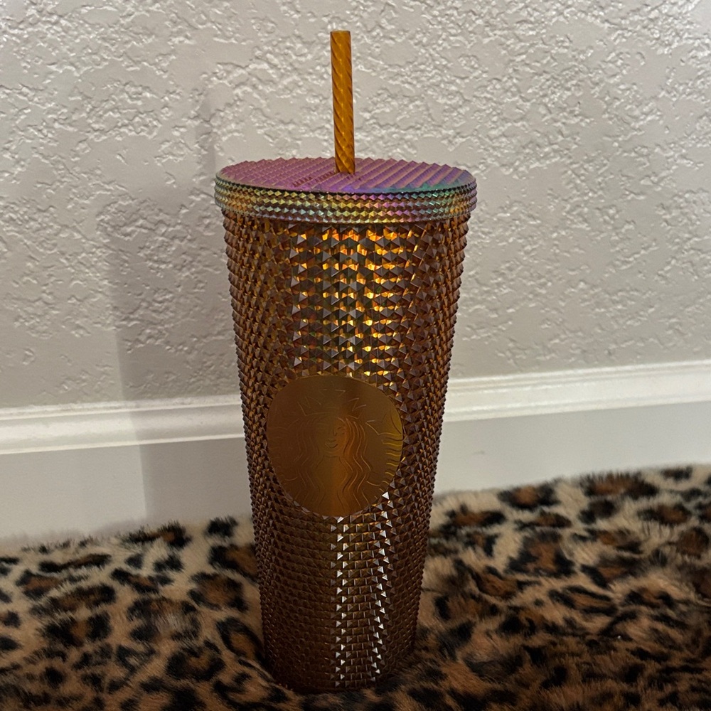 Starbucks 24oz Gold Multicolor Tumbler